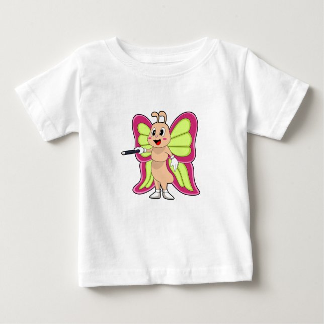 Schmetterlingzauberstab Baby T-shirt (Vorderseite)