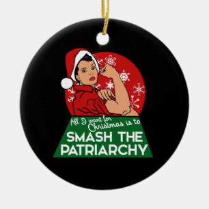Schmettern Sie das patriarchalische Weihnachten Keramik Ornament