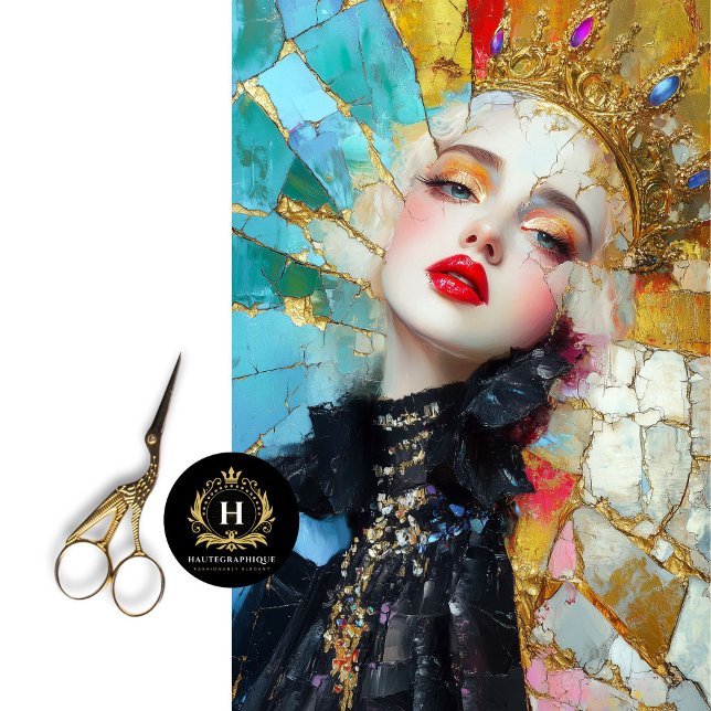 Schmetterte Königin Abstrakte Kunst Frauen Monat G Seidenpapier (Von Creator hochgeladen)