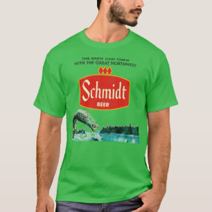 Schmidt Beer Retro Defunktionierte Fischerei Natur T-Shirt