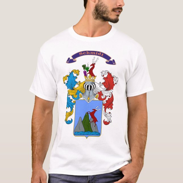 Schmidt-Familie Ungar-Wappen T-Shirt (Vorderseite)