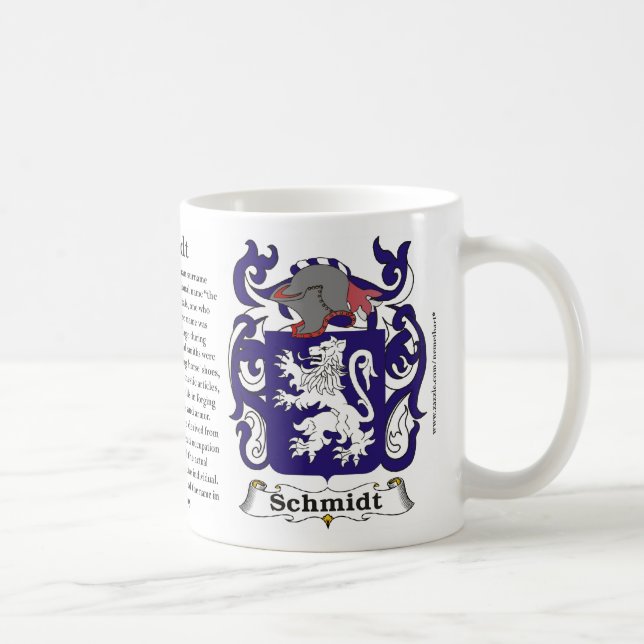 Schmidt-Familien-Wappen Tasse (Rechts)