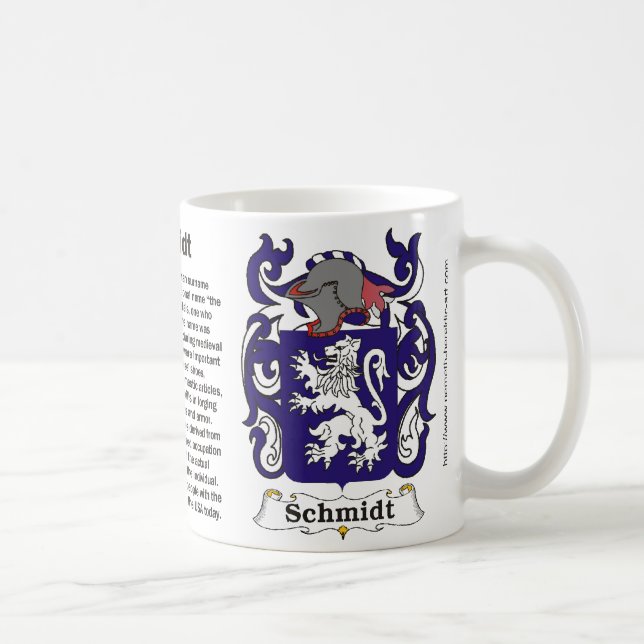 Schmidt-Familien-Wappen Tasse (Rechts)