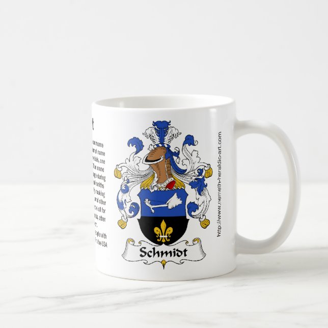Schmidt-Familienwappen-Tasse Tasse (Rechts)