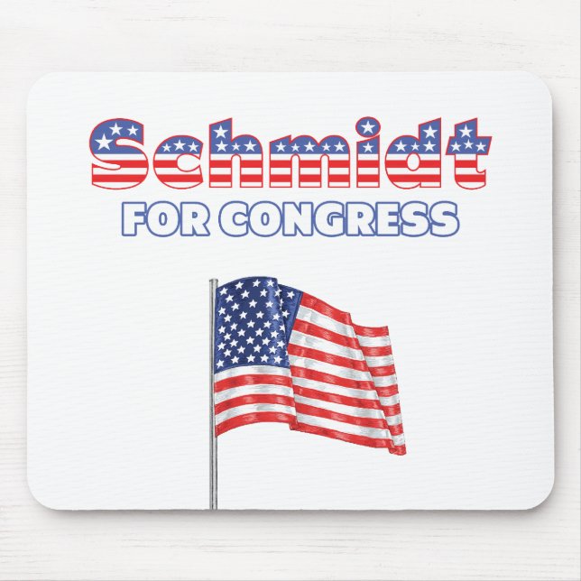 Schmidt für Kongress-patriotische amerikanische Mousepad (Vorne)