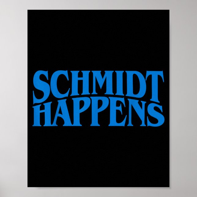 Schmidt passiert deutscher Name Poster (Vorne)