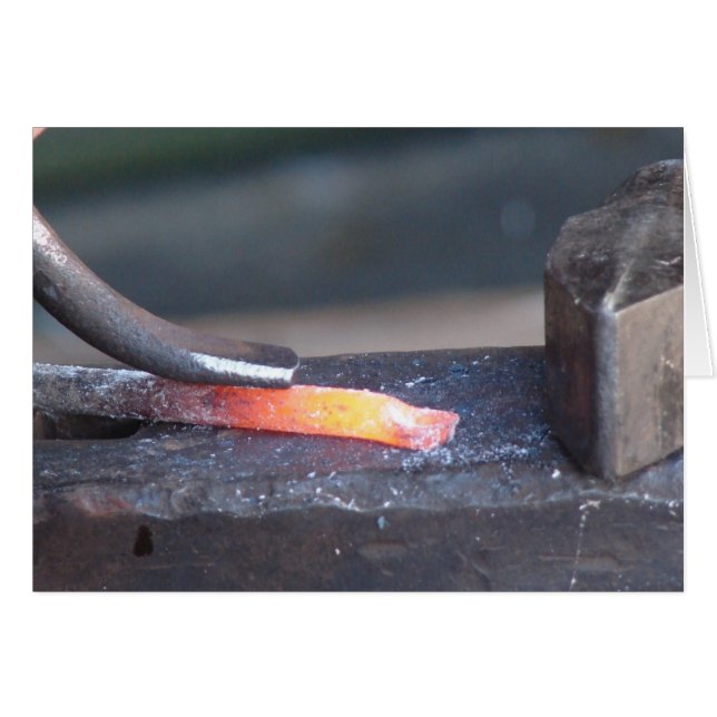 Schmied am Arbeitsplatz (Vorderseite (Horizontal))