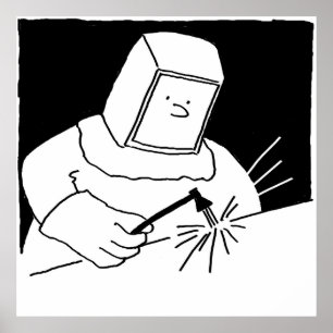 Schmied oder Schweissblech Poster