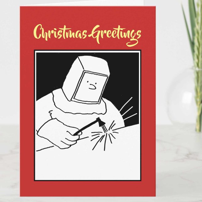Schmied oder Schweißer Weihnachtskarte Feiertagskarte (Von Creator hochgeladen)