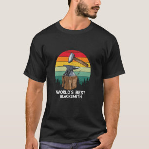 Schmied Retro World's Best Blacksmith Arbeiter Fo T-Shirt