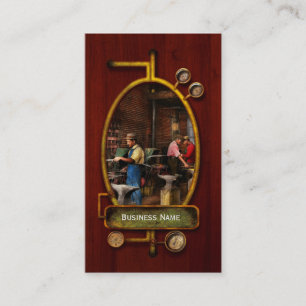 Schmied - Schmiedeschule 1899 Visitenkarte