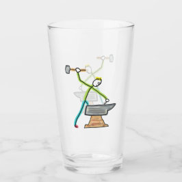 Schmied Stickman Glas