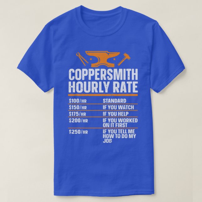 Schmiede Blacksmyth Blacksmith Coppersmith T T-Shirt (Design vorne)