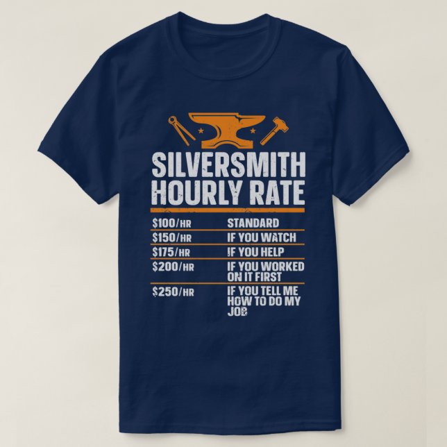 Schmiede Blacksmyth Blacksmith Silversmith T T-Shirt (Design vorne)