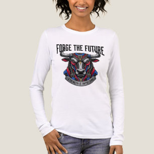 Schmiede Die Zukunft Stärke Ist Unbeugsam Cybernet Tri-Blend Shirt