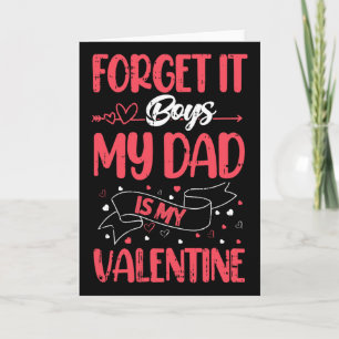 Schmiede es Jungs Mein Vater ist mein Valentinstag Karte