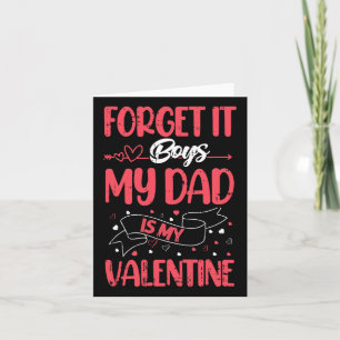 Schmiede es Jungs mein Vater ist mein Valentinstag Karte