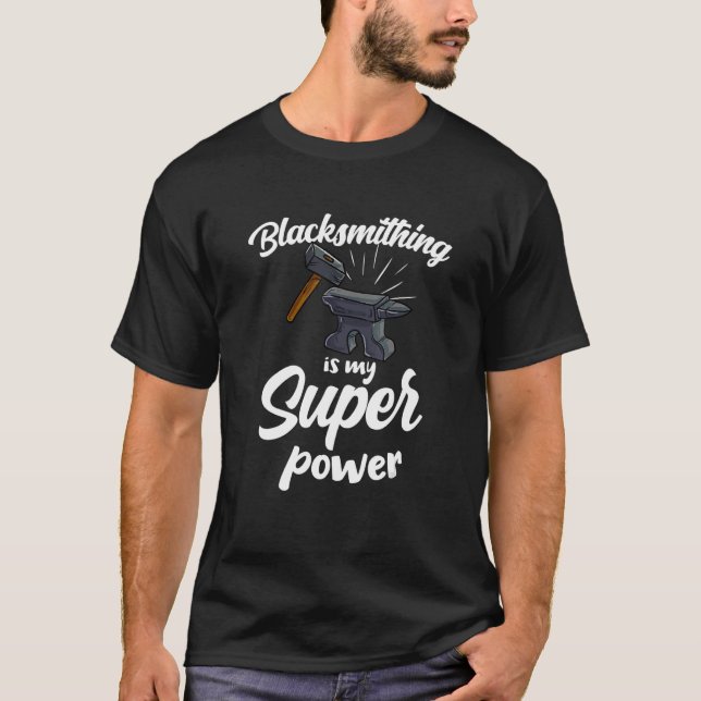 Schmiedekunst Blacksmith Goldsmith-Hammer T-Shirt (Vorderseite)