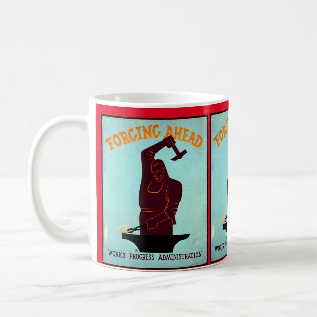 Schmieden der Kaffee-Tasse Kaffeetasse (Links)