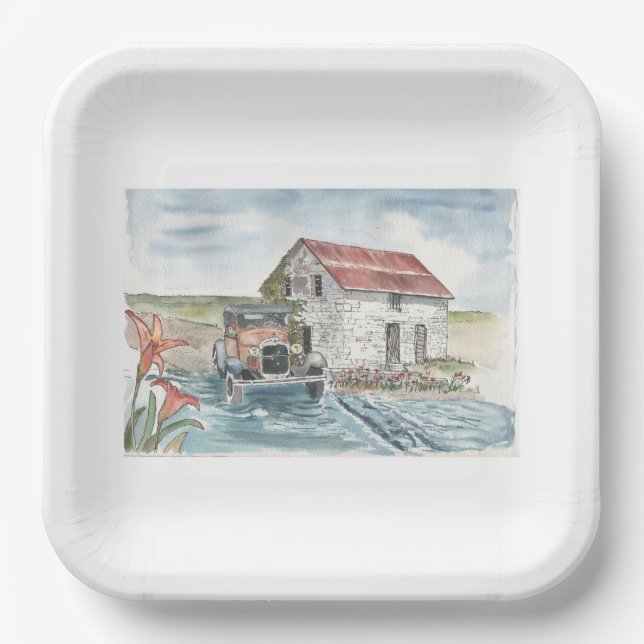 Schmieden Pappteller (Vorderseite)