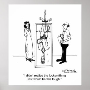 Schmiedeprüfung ist hart poster