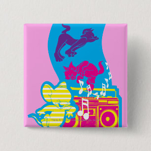 Schmiere schlägt glückliche Füße Button