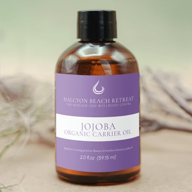 Schmierölprodukt-Trägerprodukt lila Alkoholflaschenetikett (Von Creator hochgeladen)