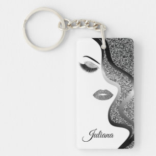 Schminke mit Glitter-Effekt Schlüsselanhänger