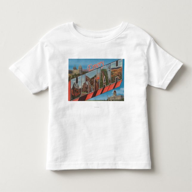 Schmirgel, UtahLarge Buchstabe ScenesEmery, UT Kleinkind T-shirt (Vorderseite)