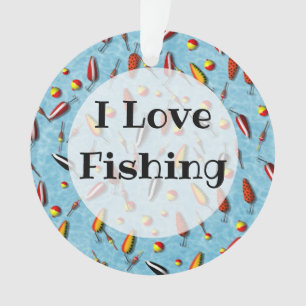 Schmuck - Anhänger - Bobs und Köder fischen Ornament