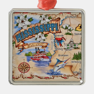 Schmuck aus Mississippi State Ornament Aus Metall