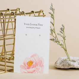 Schmuck der Blume "Pastel Pink Earring Display Car Visitenkarte