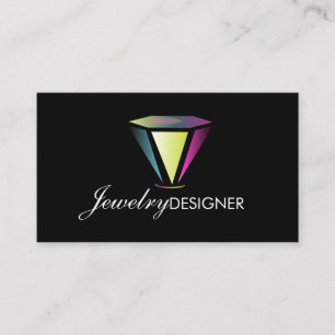 Schmuck Designer Gem Crystal Business Card Visitenkarte
