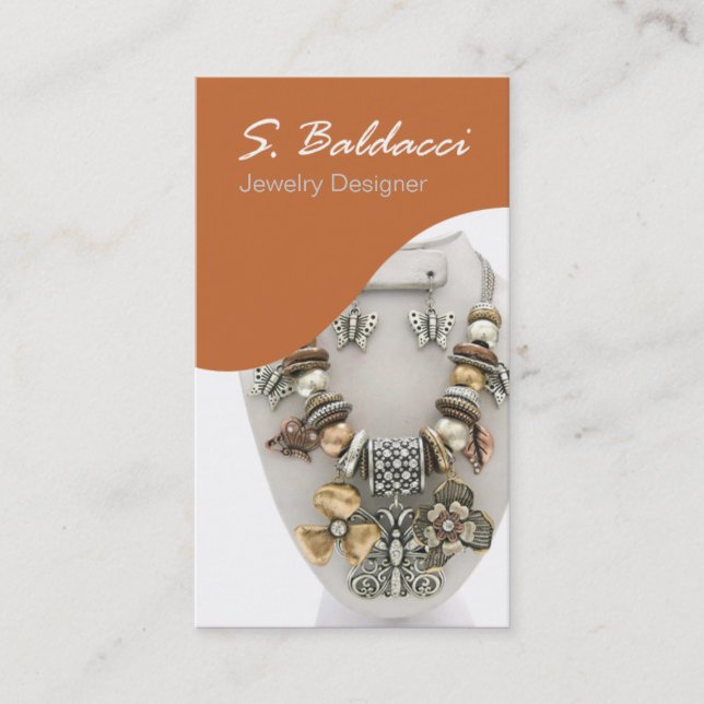 Schmuck-Designer-Gewohnheits-Juwelier Visitenkarte (Vorderseite)