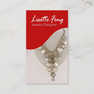 Schmuck-Designer-Gewohnheits-Juwelier Visitenkarte