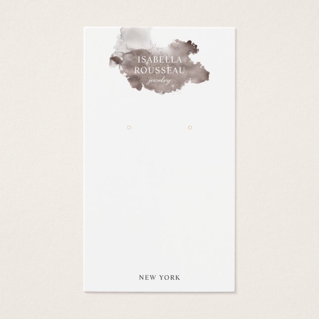 Schmuck Designer Glitzer Wash Earring Display Card (Vorderseite)