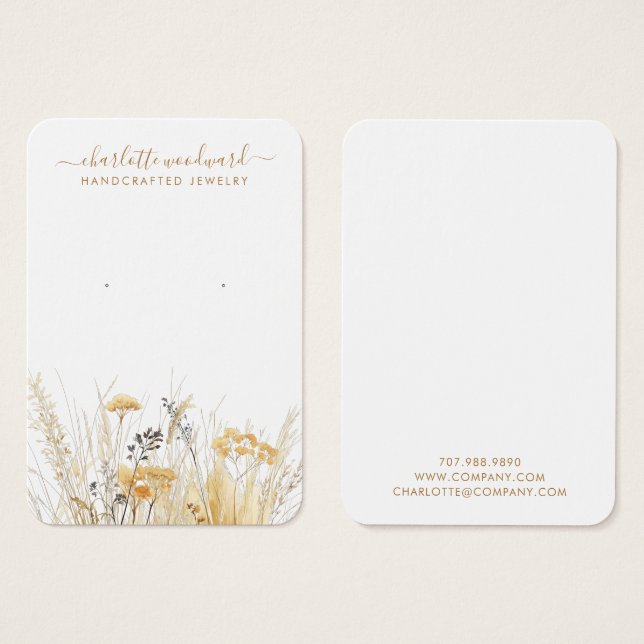 Schmuck Designer Gold Wildblumen (Vorne & Hinten)