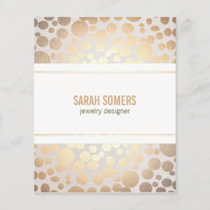 Schmuck Designer Imitate Gold Leaf Circle Leinen L Flyer