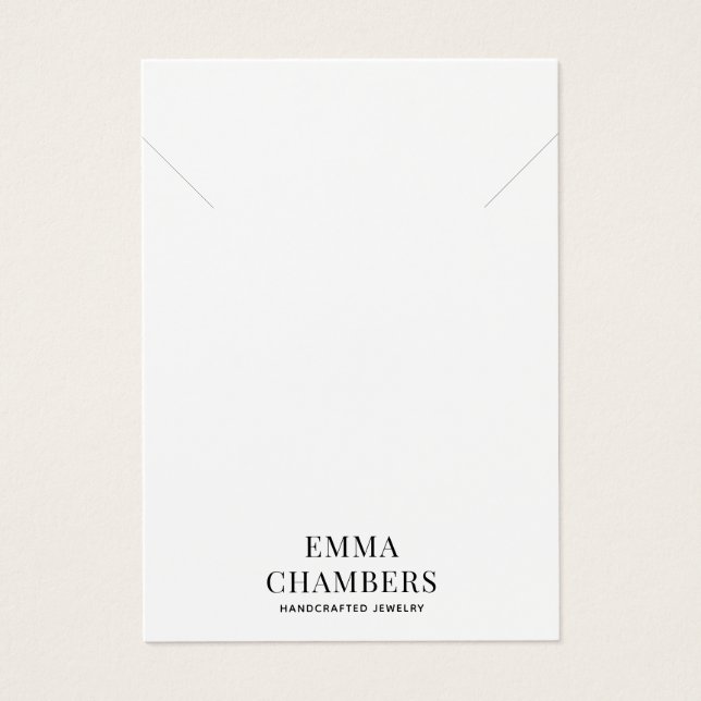 Schmuck Designer Necklace Bracelet Business Card (Vorderseite)