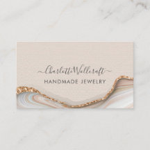 Schmuck Designer Pink Gold Glitzer Marmor Agate