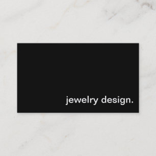 Schmuck-Entwurfs-Visitenkarte Visitenkarte