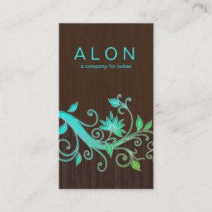 Schmuck-Geschäfts-Karten-Blumen-Make-upkünstler Visitenkarte