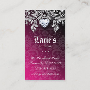 Schmuck-Geschäfts-Karten-eleganter Vintager Damas Visitenkarte