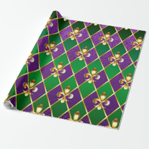 Schmuck Hintergrund Mardi Gras Geschenkpapier