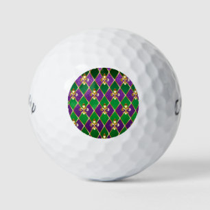 Schmuck Hintergrund Mardi Gras Golfball