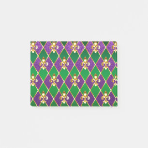 Schmuck Hintergrund Mardi Gras Post-it Klebezettel