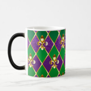Schmuck Hintergrund Mardi Gras Verwandlungstasse