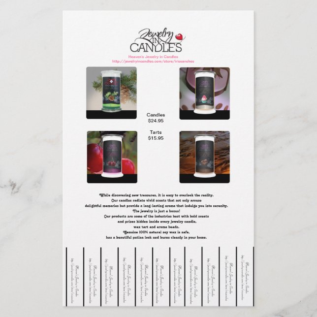 Schmuck in Candles-Flyern Flyer (Vorne)