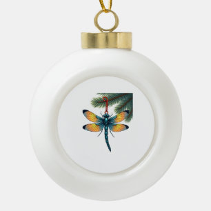 Schmuck Libelle Keramik Kugel-Ornament