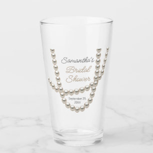 Schmuck Perlenhalskette Brautparty Glas
